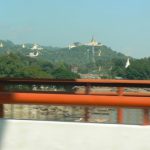 Burma: Mandalay: Sagaing Hill.  Views of other stupas