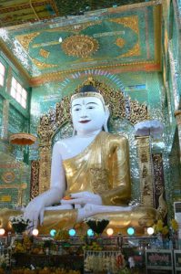 Burma: Mandalay: Sagaing Hill.  Pon Nya Shin Paya stupa