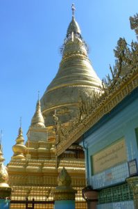 Burma: Mandalay: Sagaing Hill.  This stupa is named Pon