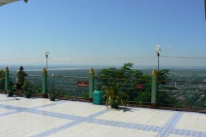 Burma: Mandalay: Sagaing Hill;  view of Ayeyarwady River from Pon