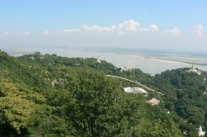 Burma: Mandalay: Sagaing Hill; view of Ayeyarwady River from Pon Nya