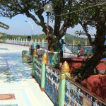 Burma: Mandalay: Sagaing Hill;  terrace and trees at Pon Nya
