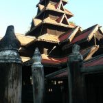 Burma, Mandalay: Ava (or Inwa); the Bagaya Kyaung monastery is made