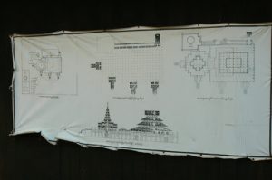 Burma, Mandalay: Ava (or Inwa); the Bagaya Kyaung monastery floor plan