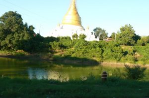 Burma, Mandalay: Ava (or Inwa); another stupa along the way isolated