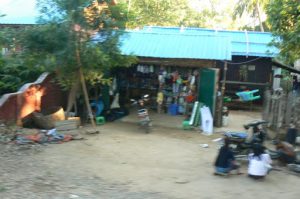 Burma, Mandalay: Ava (or Inwa); village store; photo taken from a