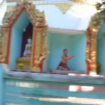 Burma, Mandalay: Ava (or Inwa); Buddhist shrine; photo taken from a