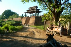 Burma, Mandalay: Ava (or Inwa); ancient city wall tower