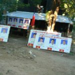 Burma, Mandalay: Ava (or Inwa); political campaign posters; during our visit national