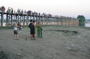 Burma: Mandalay: U Bein Bridge;
