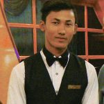 Burma, Rangoon: our waiter