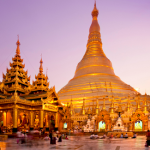 Burma, Rangoon; Shwedagon Pagoda