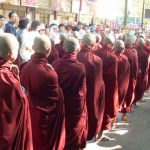Burma, Mandalay The monastery receives many tourists (especially Japanese) who come to