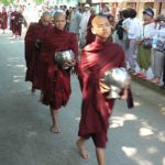 Burma, Mandalay young monks; many families send their children to a monastery