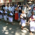 Burma, Mandalay the morning line up includes novice nuns