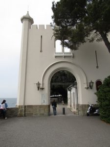 Trieste, Italy: entry gate to Miramare Castle