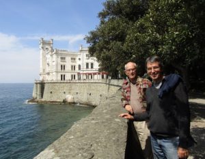 Trieste, Italy: Richard and Michael at Miramare
