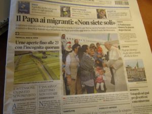 Italy, Trieste: Pope says to immigrants from war zones