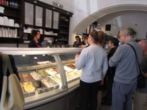 Italy, Trieste city center; gelateria