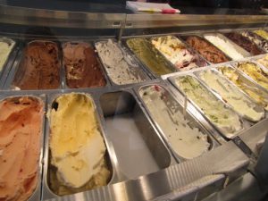 Italy, Trieste city center; gelateria