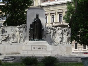 Italy, Trieste: statue of Elisabeth (Sisi) of Austria 1837 -