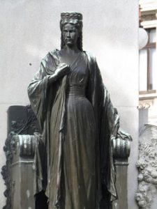 Italy, Trieste: statue of Elisabeth (Sisi) of Austria 1837 -