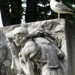Italy, Trieste: detail of statue of Elisabeth (Sisi) of Austria