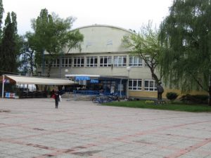 Croatia, Zagreb: sports center swimming arena