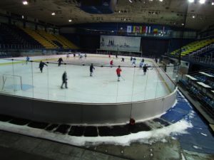 Croatia, Zagreb: sports center; hockey, volleyball and soccer arena