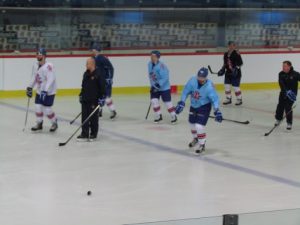 Croatia, Zagreb: sports center; UK team practice