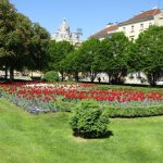 Croatia, Zagreb: train station gardens
