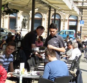Croatia, Zagreb: spring weather is cafe weather