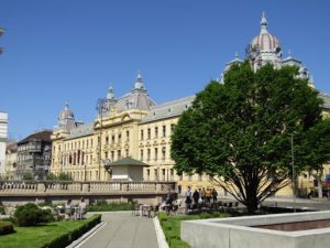 Croatia, Zagreb: office building