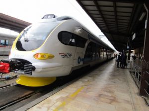 Croatia, Zagreb: high speed train