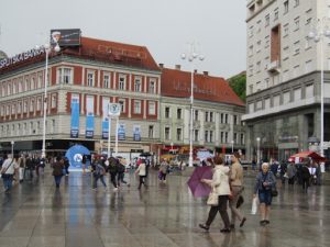 Croatia, Zagreb: Jela????i????? Square is the central square of the