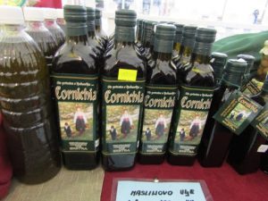Croatia, Zagreb: olive oil in market square