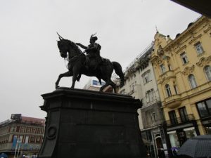 Croatia, Zagreb: Josip Jela????i????? on a horse