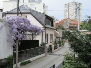 Croatia, Zagreb: typical city house (not many high rise buuildings)