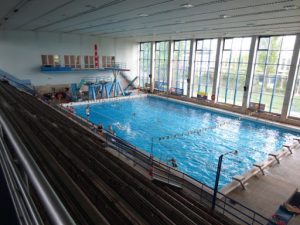 Croatia, Zagreb: sports center; swimming pool