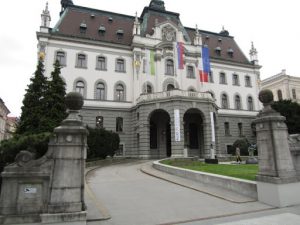 Slovenia, Ljubljana center; municipal building