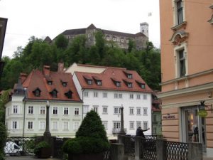 Slovenia, Ljubljana view of the castle