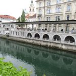 Slovenia, Ljubljana center; river Ljubljanica