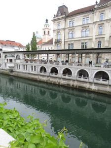 Slovenia, Ljubljana center; river Ljubljanica