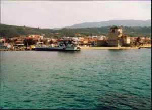 Greece, Mount Athos: ferry landing