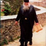 Greece, Mount Athos: monk arriving from mainland