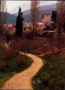 Greece, Mount Athos: path from one monastery to another