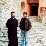 Greece: Mount Athos: young monk at Simonpeter monastery