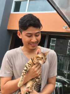 Serval cat owner Hua Hin Thailand