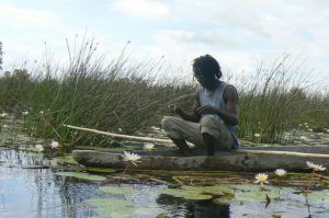Botswana Okavango Local fisherman